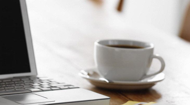 laptop and coffee