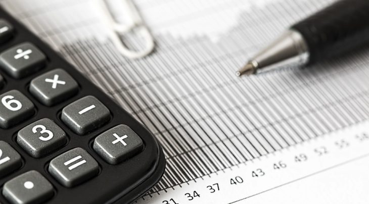 calculator and paper